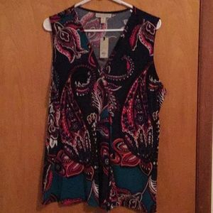 Dana Buchman sleeveless top.